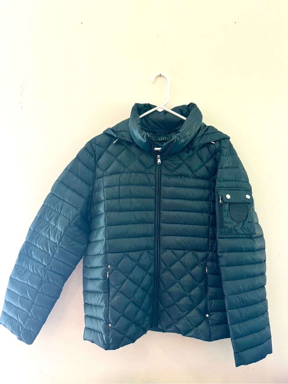 Ralph Lauren Dark Green Quilted Puffer Jacket